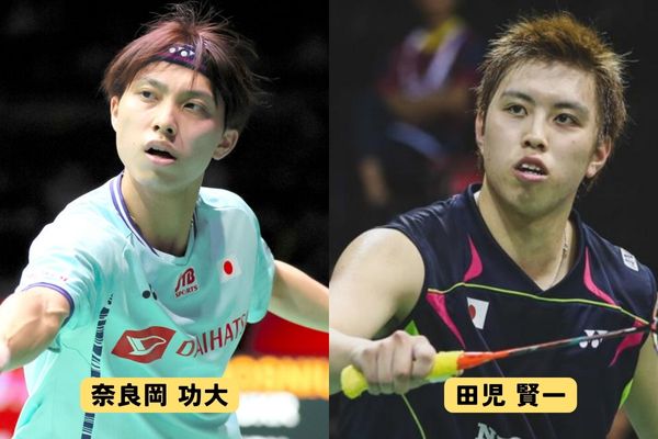 奈良岡功大選手と田児賢一選手